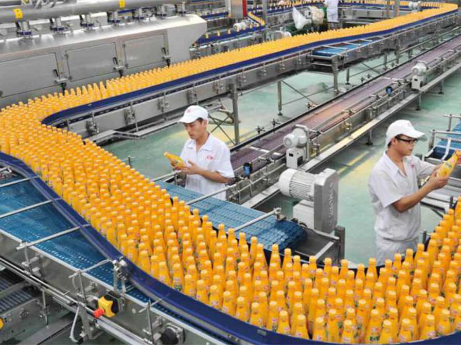 juice bottle filling machine conveyor belt