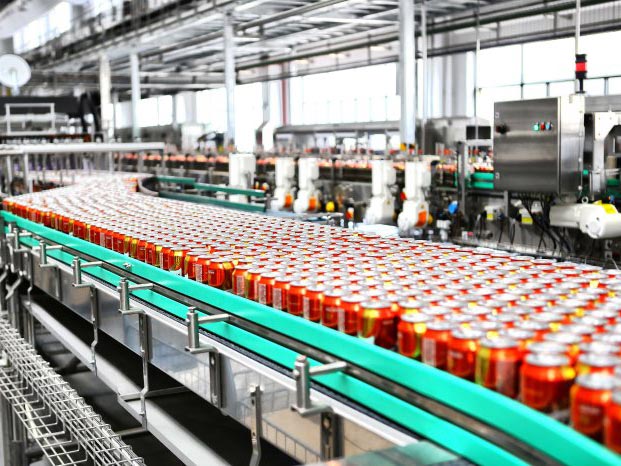 juice can filling machine conveyor belt
