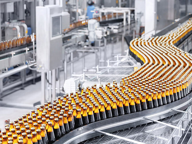 conveyor belt of soft drink filling line