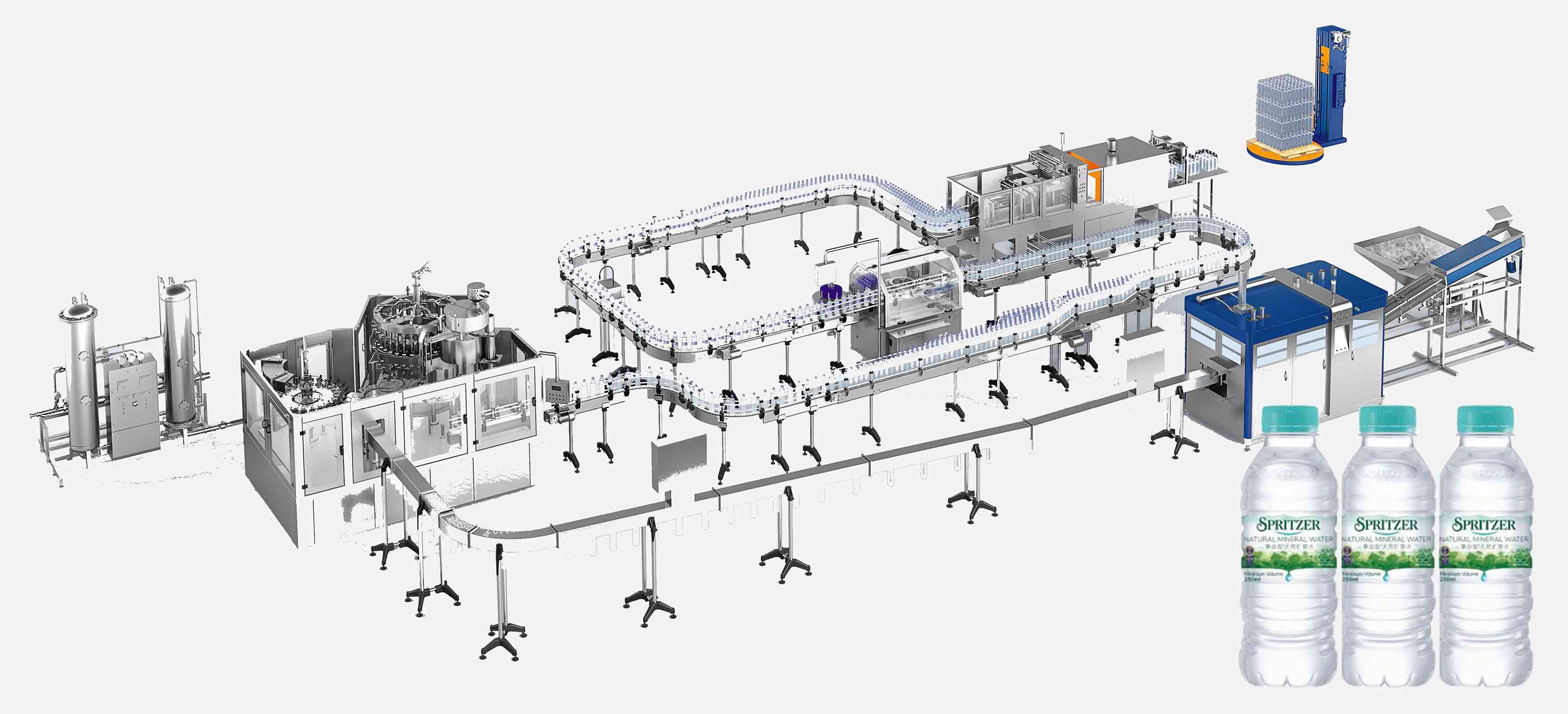 water filling line