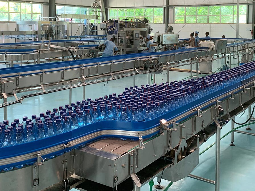 Actual shot of the customer's drinking water production plant