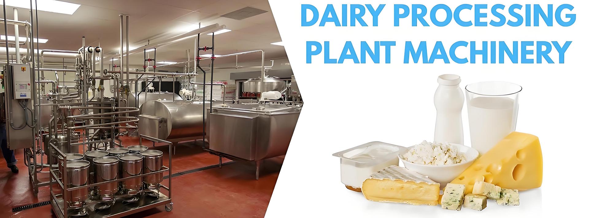 Industrial milk processing plant