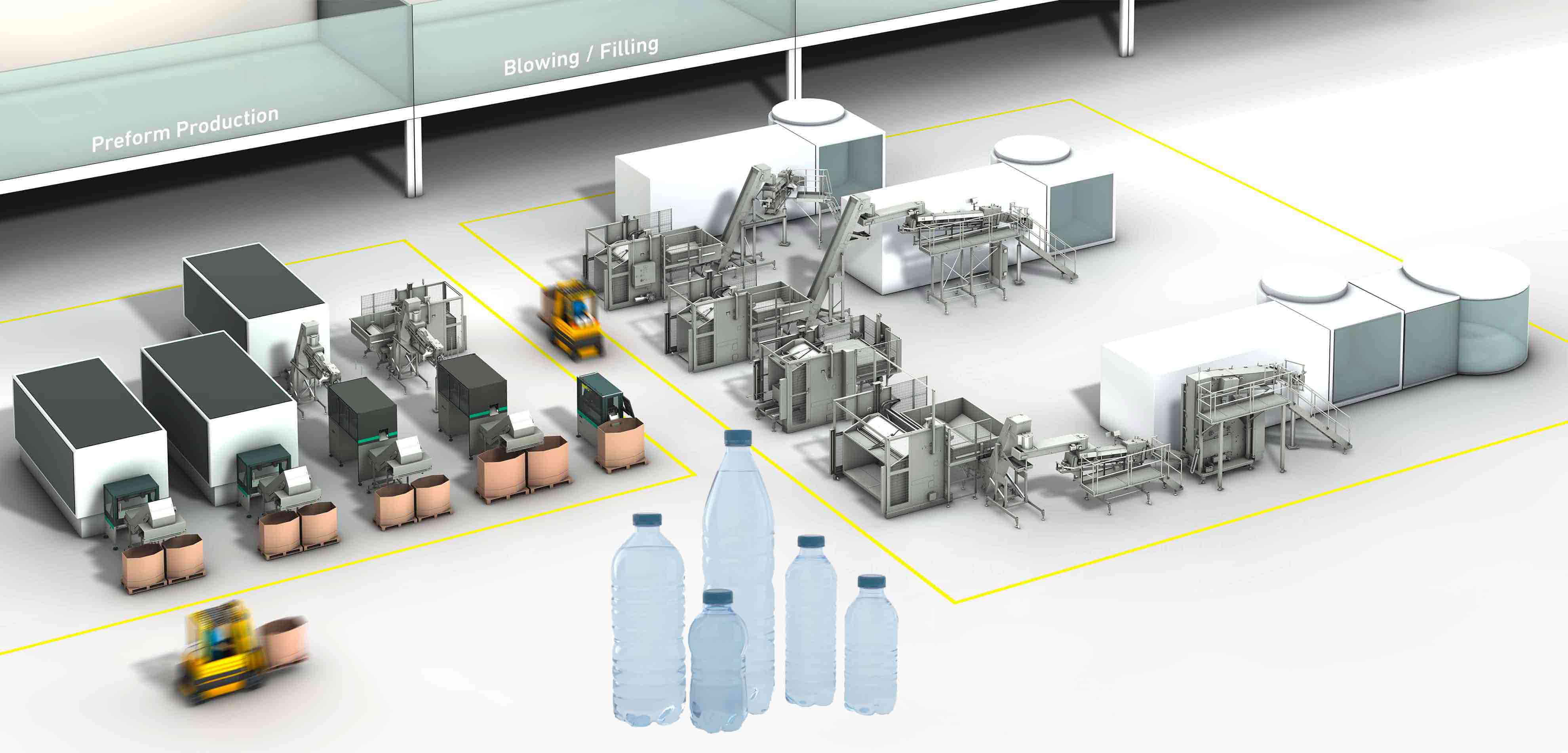 PET bottle filling line