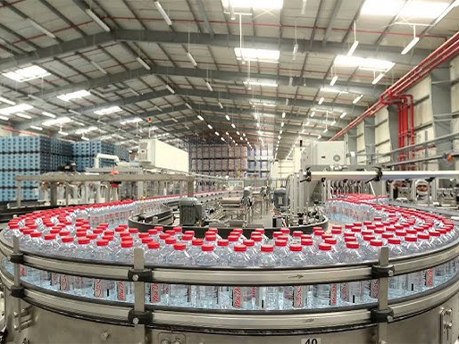 Real shot of water filling workshop