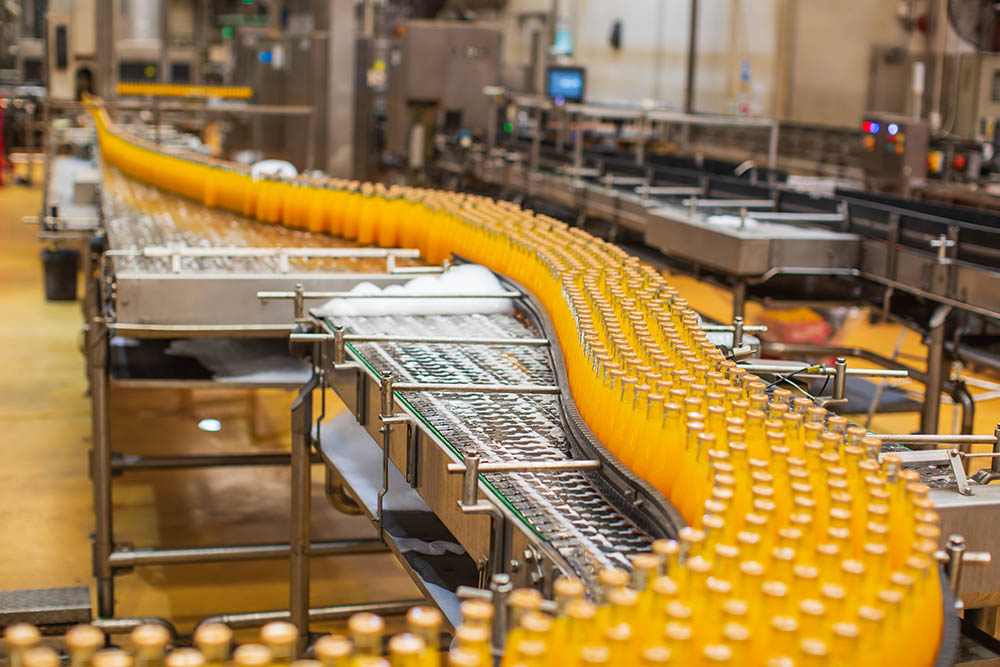 Juice filling line finished product