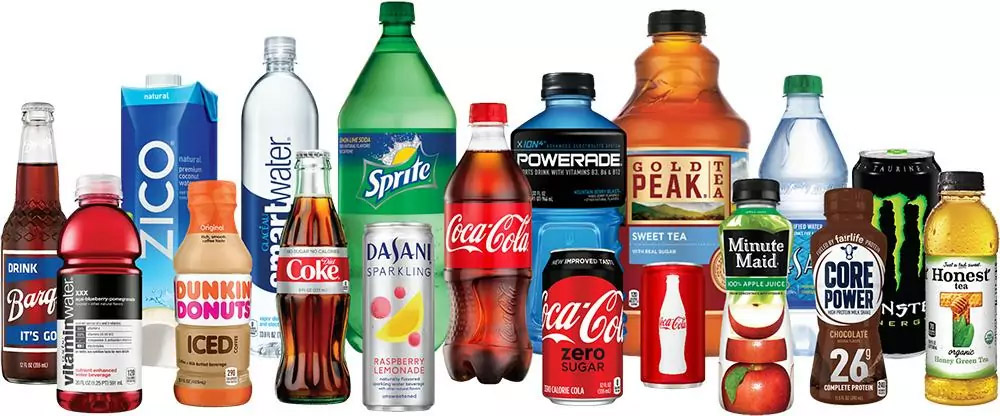 Beverage filling line finished product display