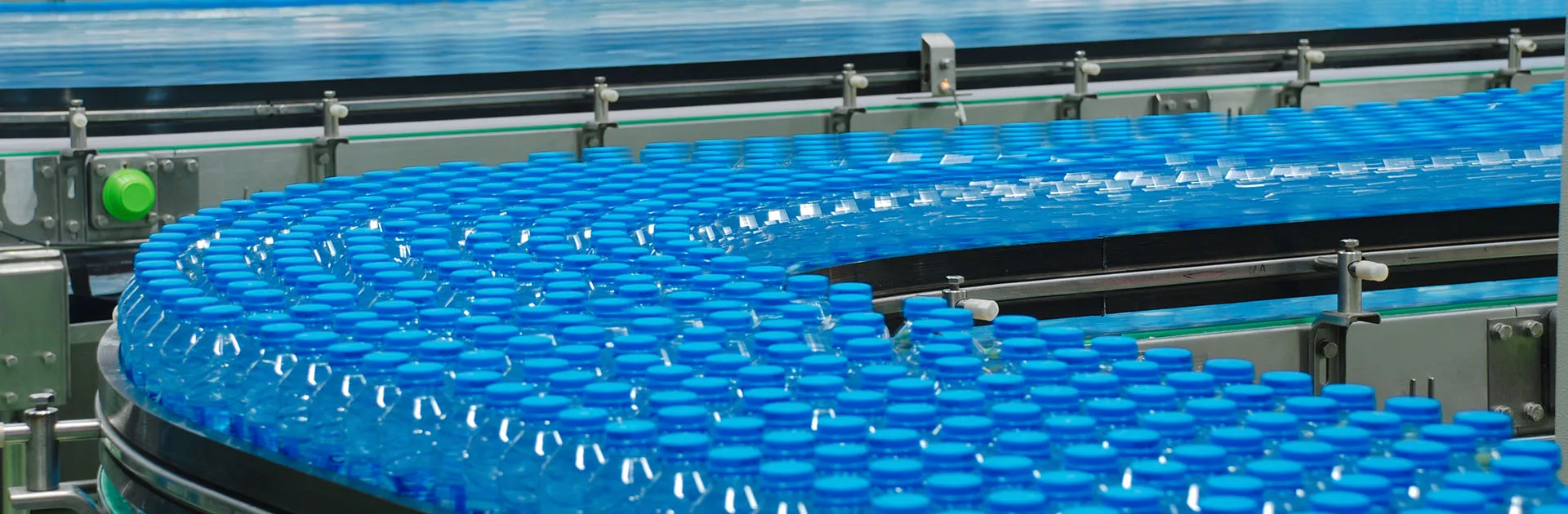 Water Filling Line Finished Product Display