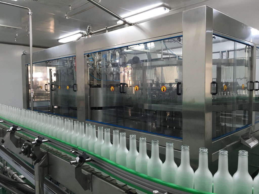 Glass Bottle Filling Line Display