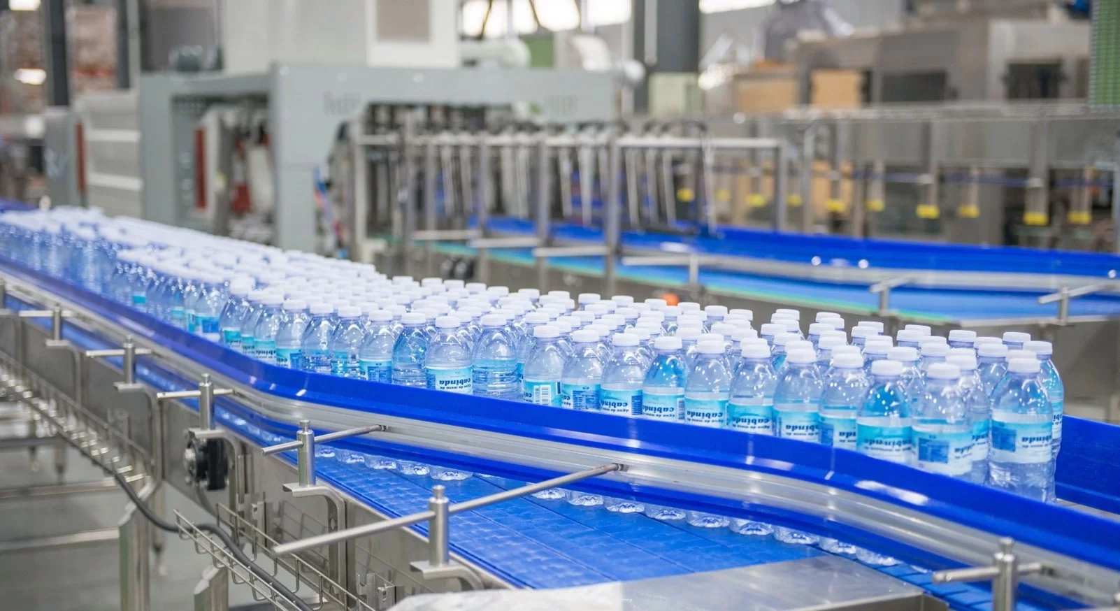 PET Bottling Line Finished Product Display
