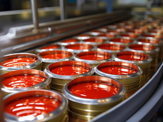 filled sauce can