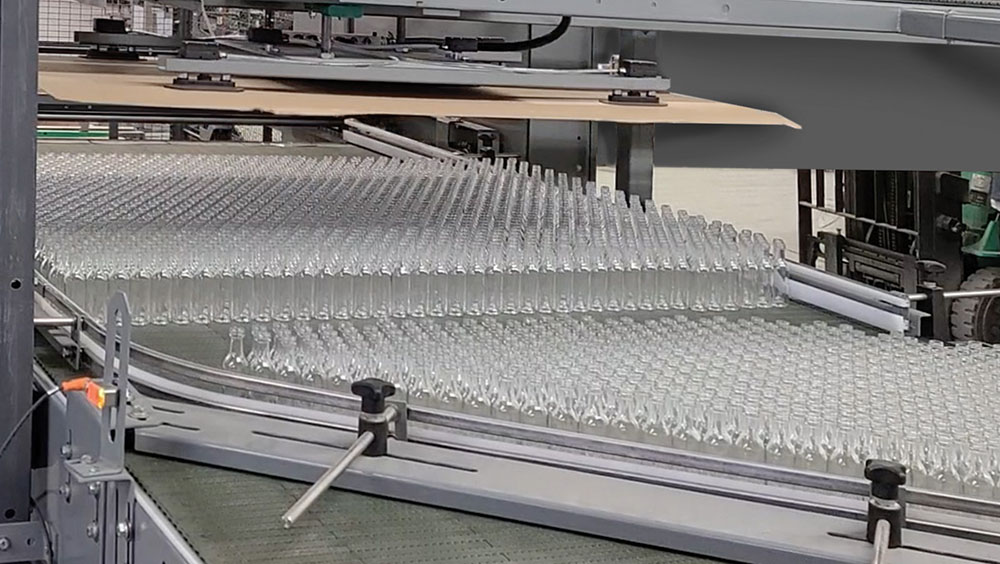 Glass Bottle Depalletizer