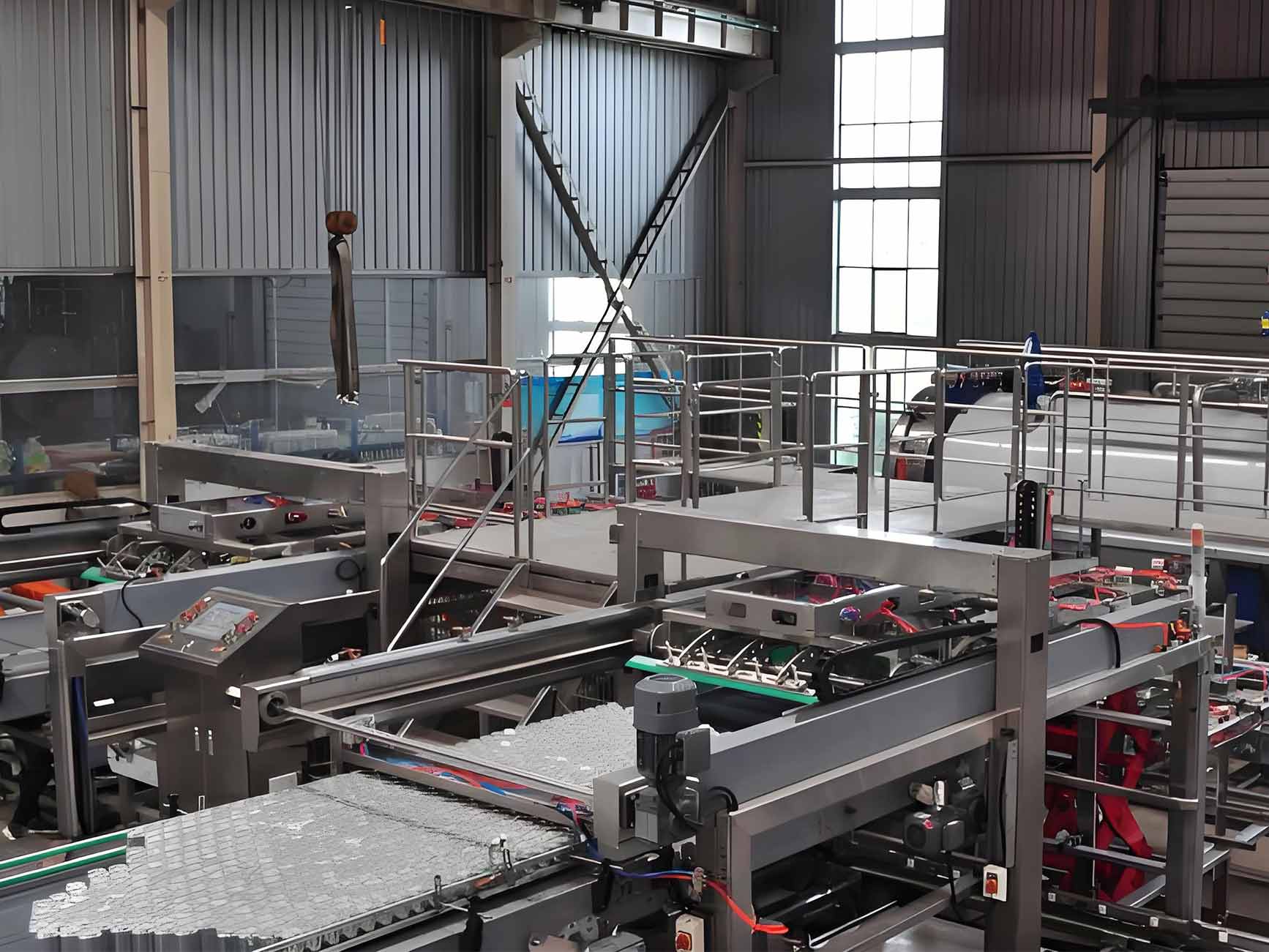 automatic basket loading and unloading machine