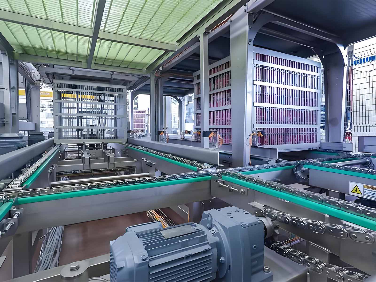 automatic basket loader and unloader