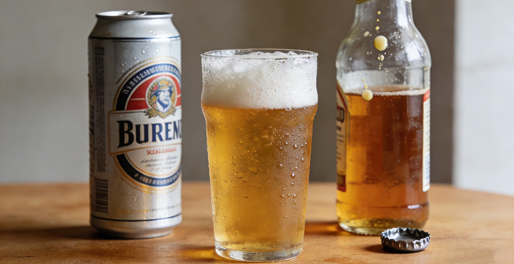 draft beer, canned and bottled beer