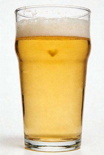a glass of beer