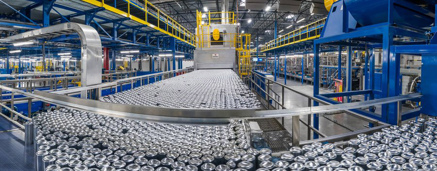 beverage can filling line