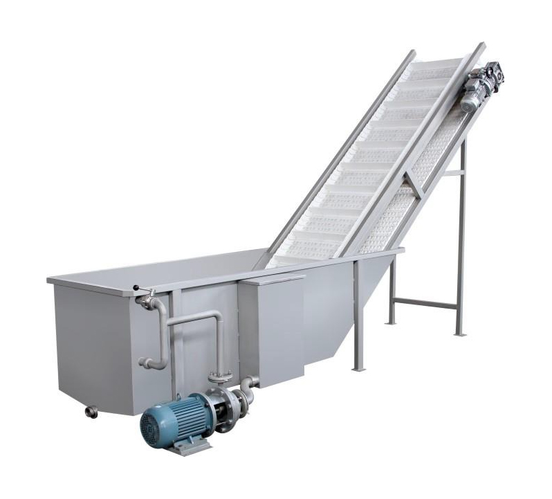 fruit washer and elevator