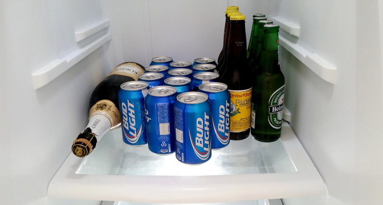 beer in fridge
