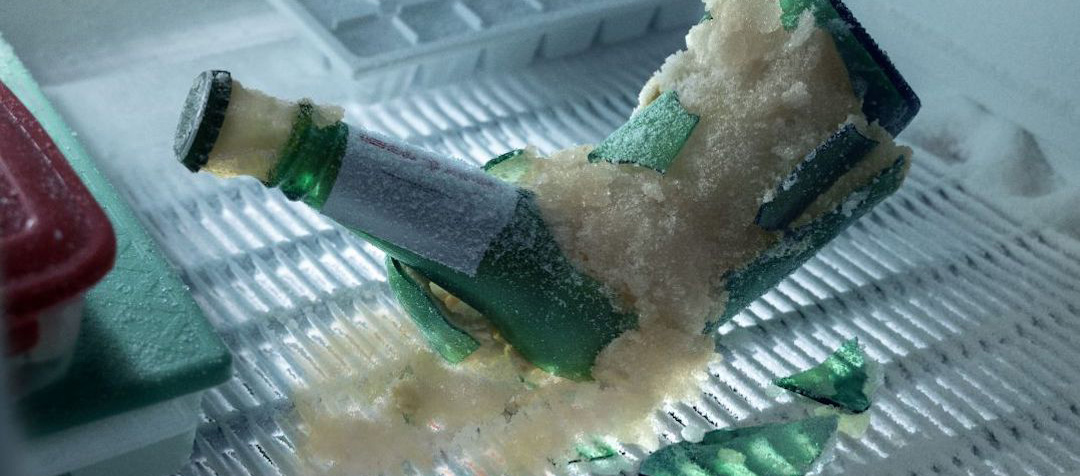 what happens when beer bottles freeze