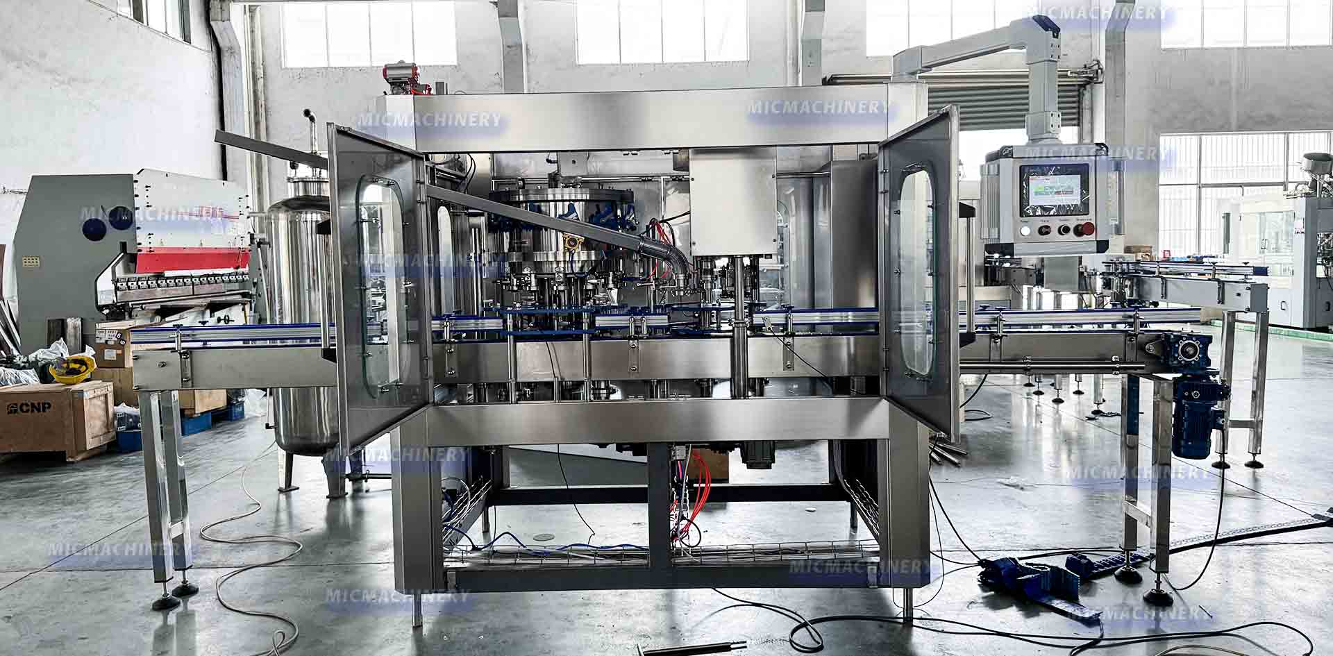 Russia 2000BPH isobaric beer can filling machine