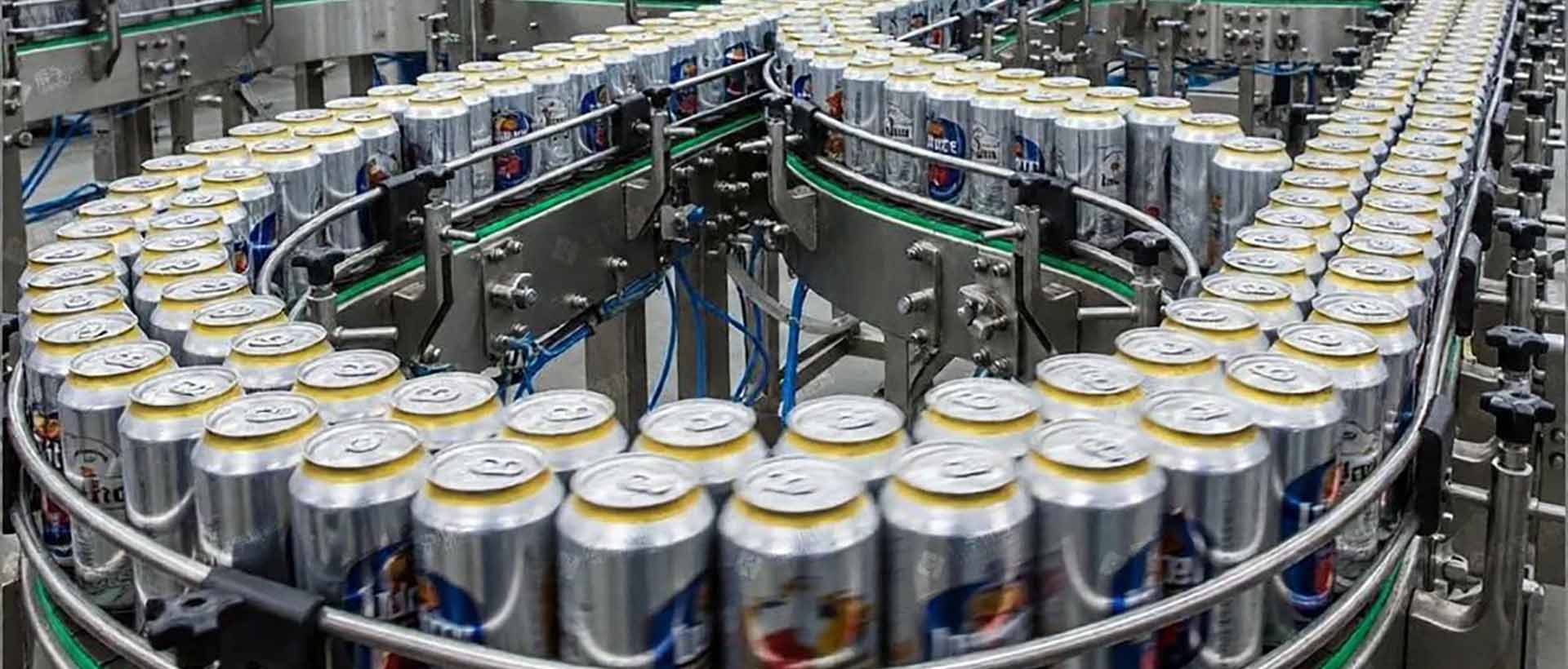 beer canning production line