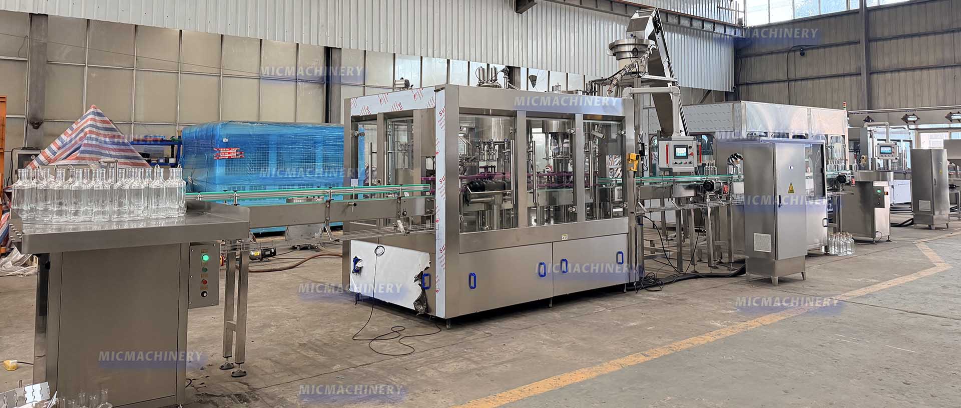 El Salvador vodka filling machine