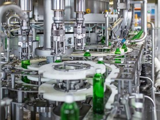 MIC filling equipment on a beverage line