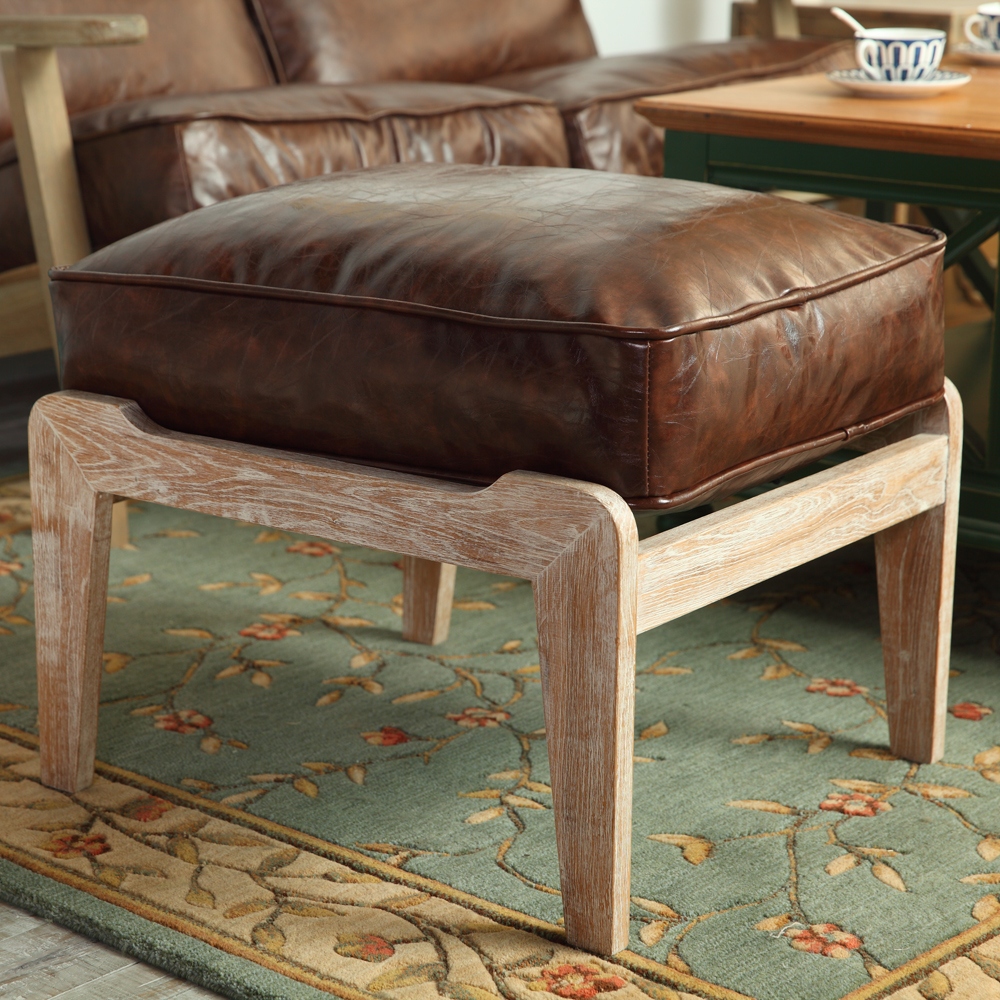 upholstered footstool