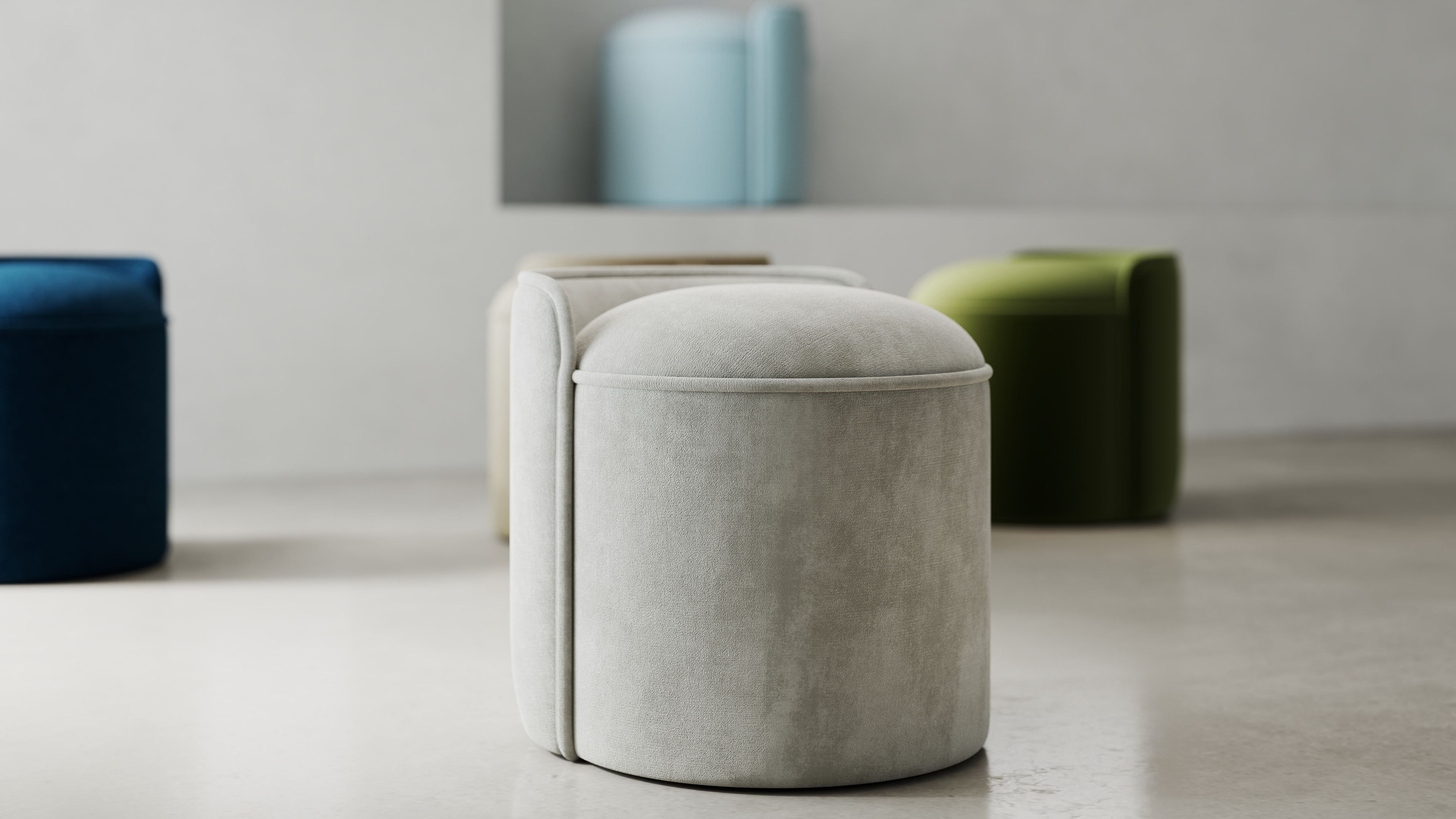 round ottoman stool