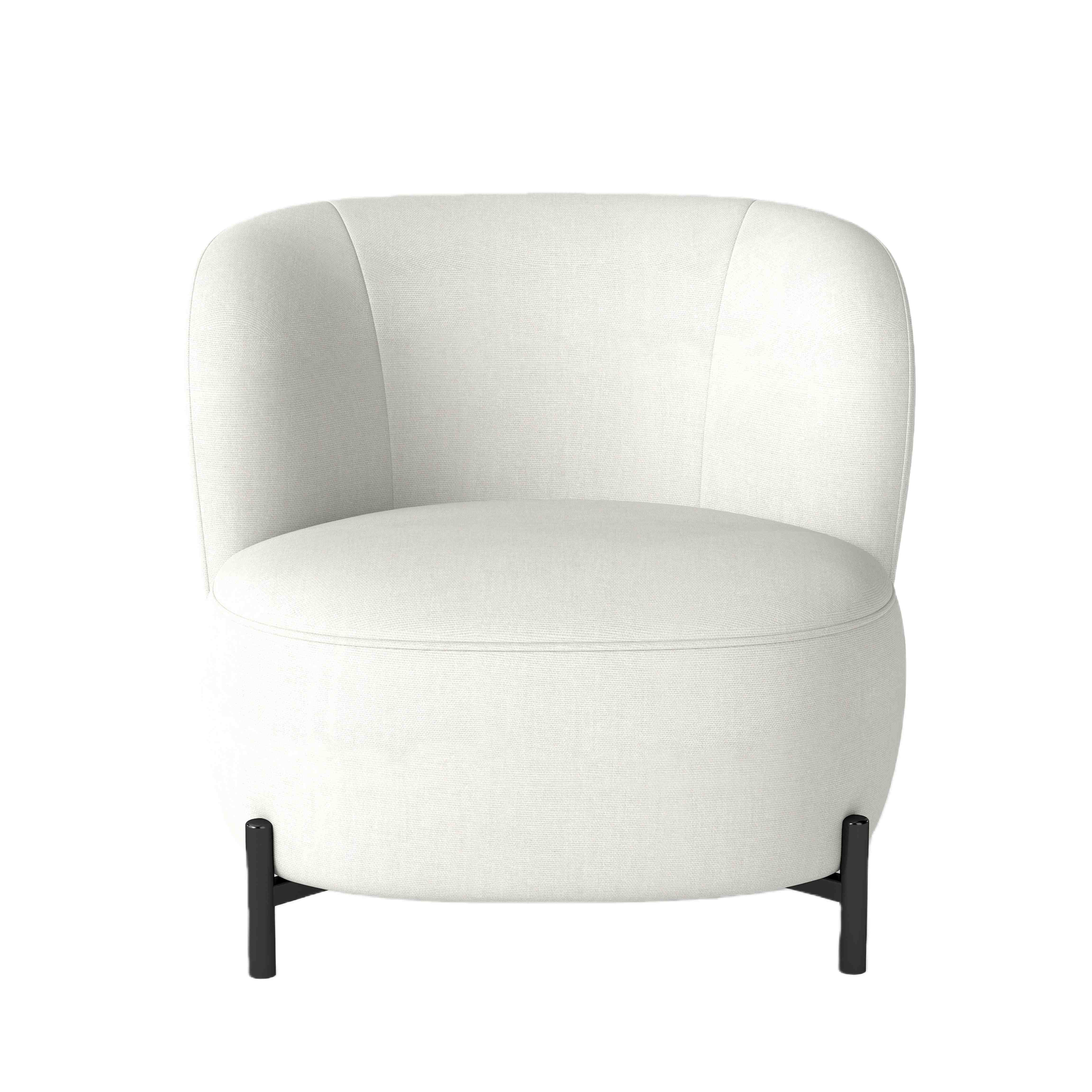 cream fabric accent chair