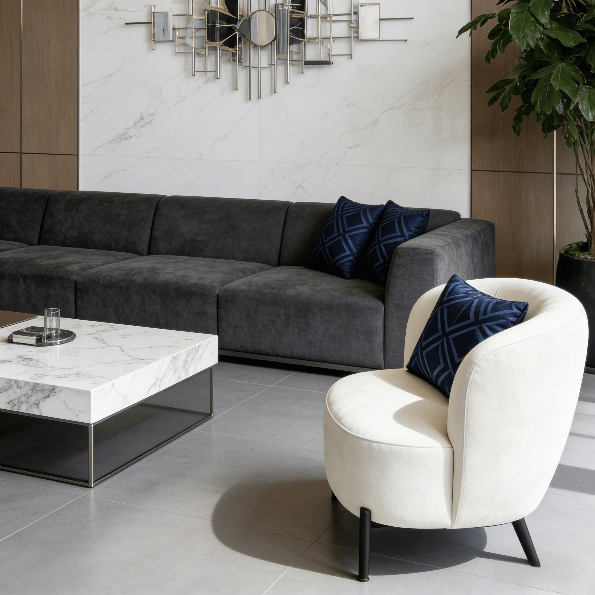 metal frame accent chair