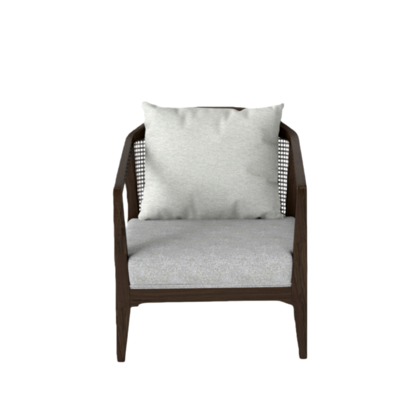 Easy Assemble Oak Rattan Chair