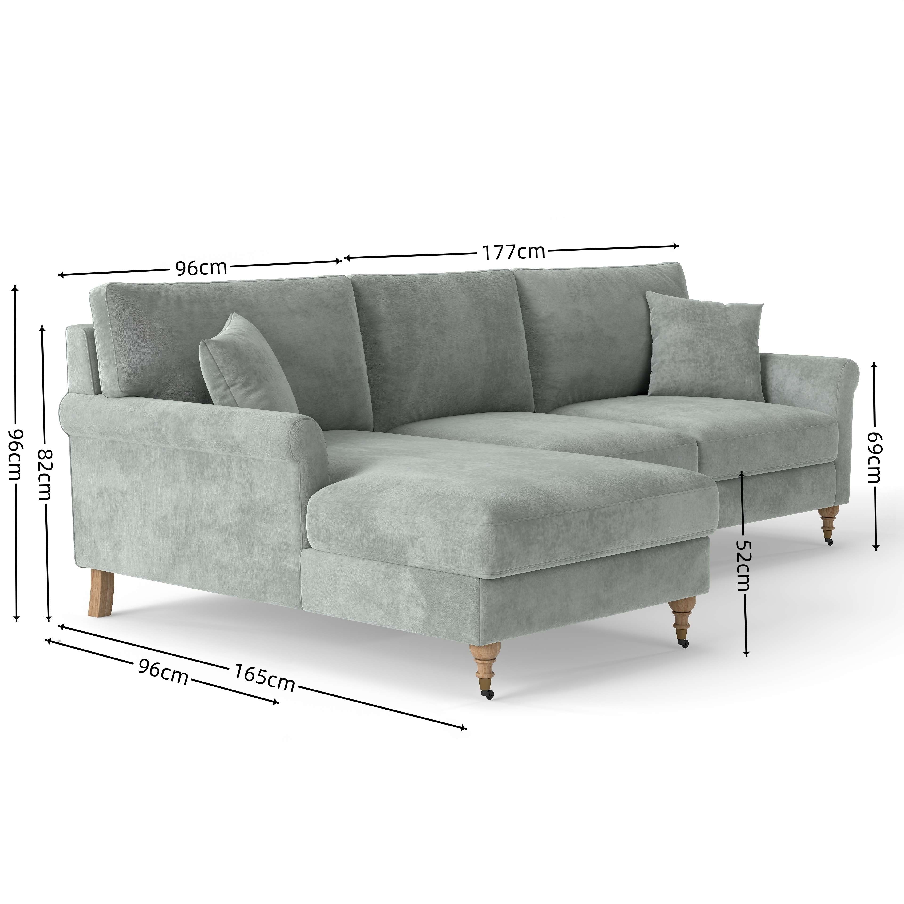  chenille sectional sofa