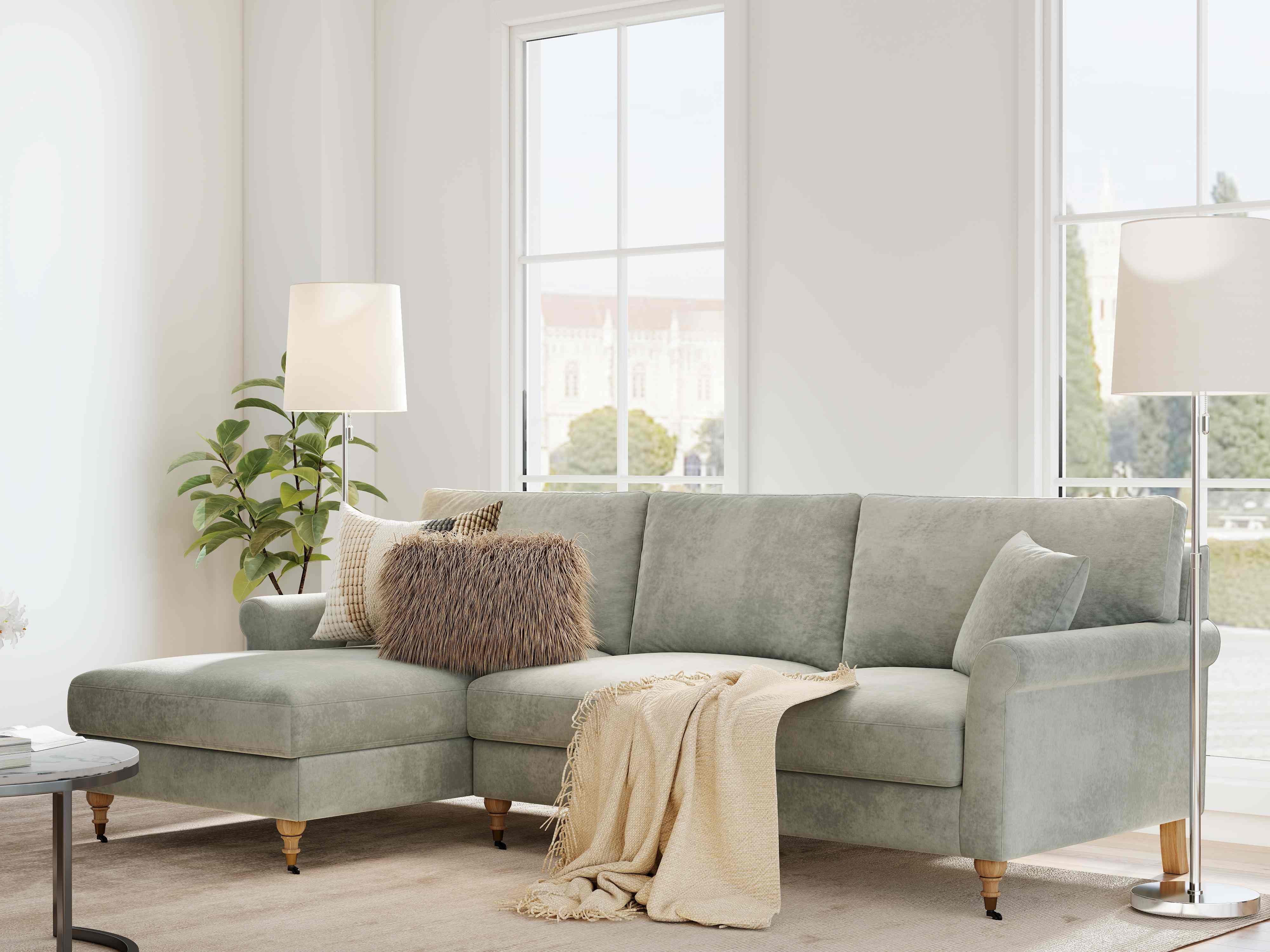 L-shaped sectional sofa