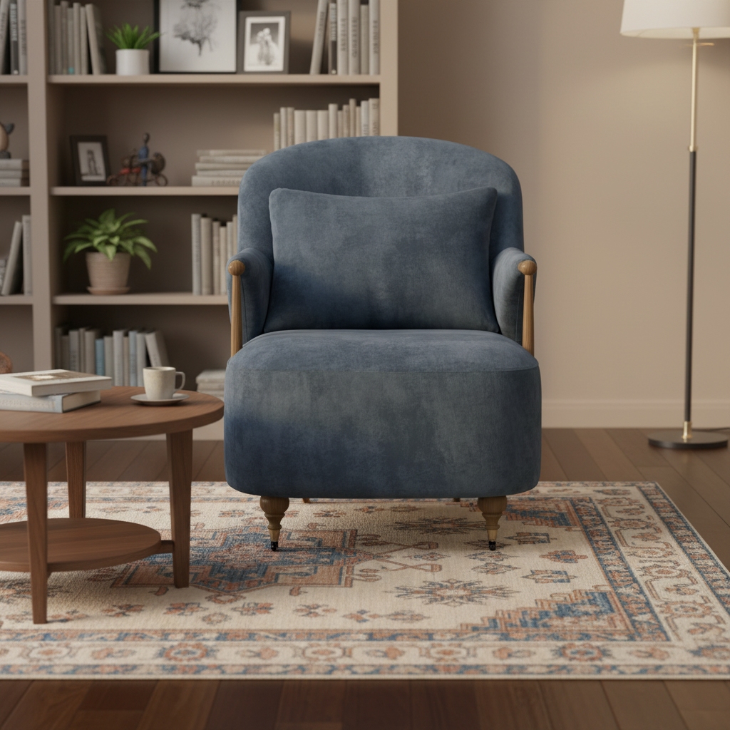 French vintage accent chair