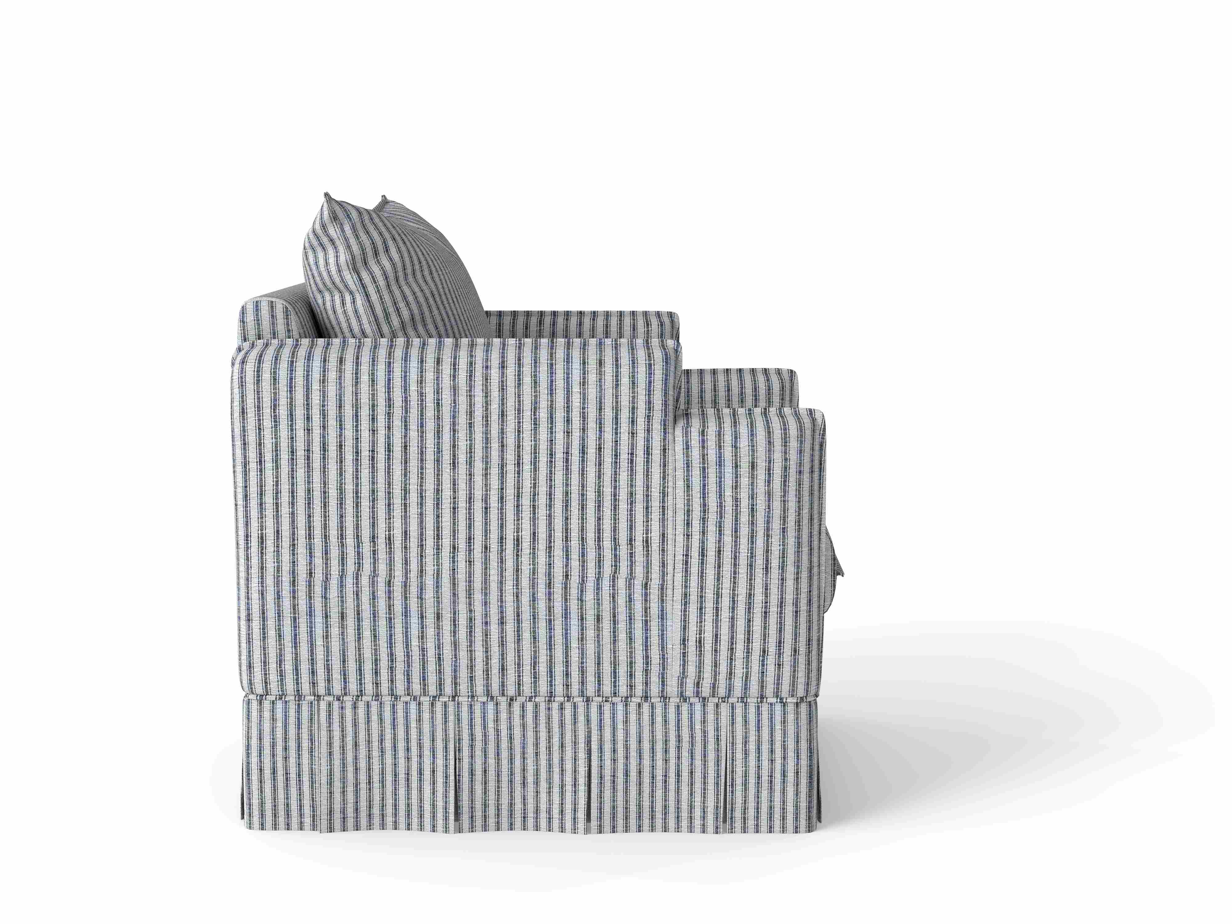  French country linen cotton chair