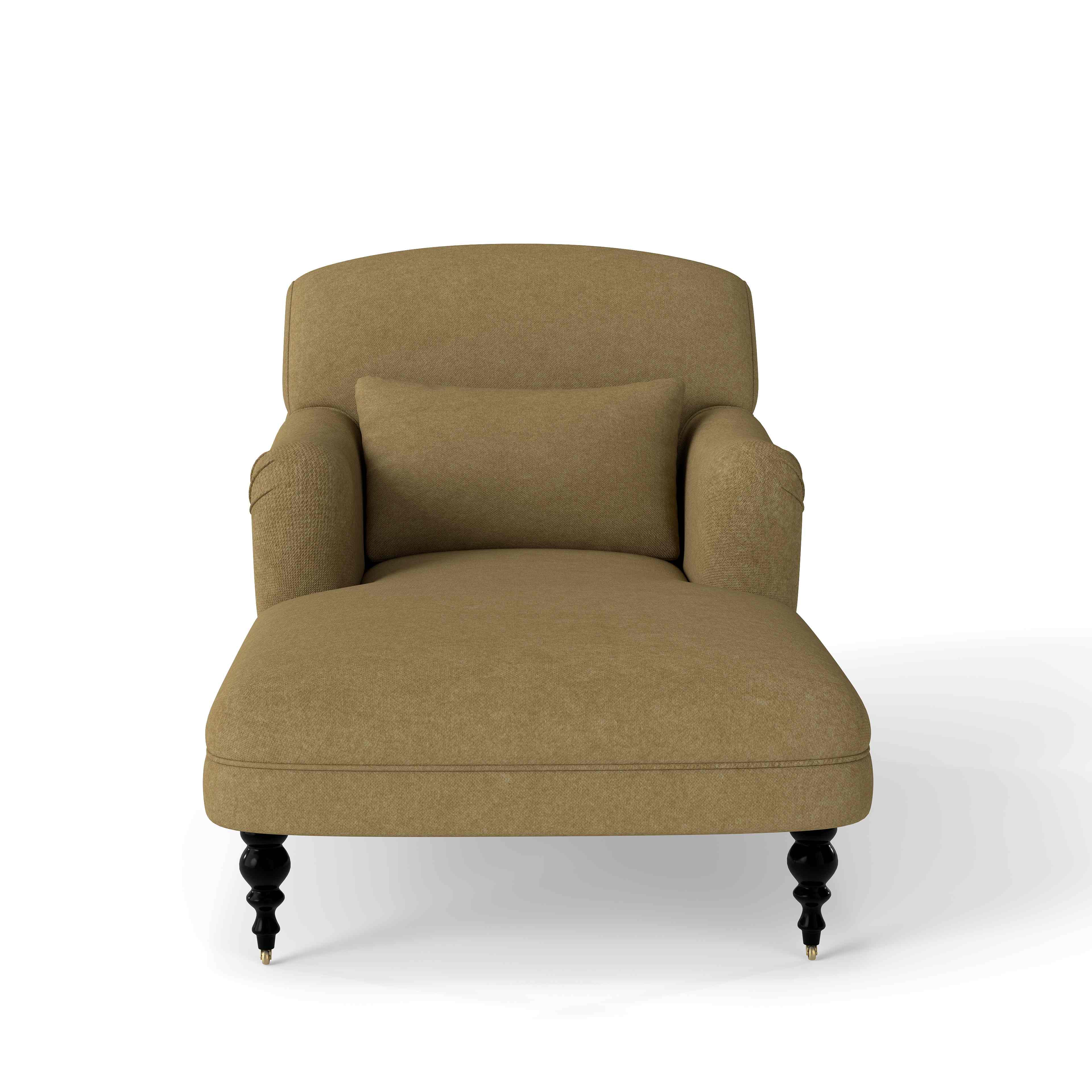 mustard yellow chaise longue