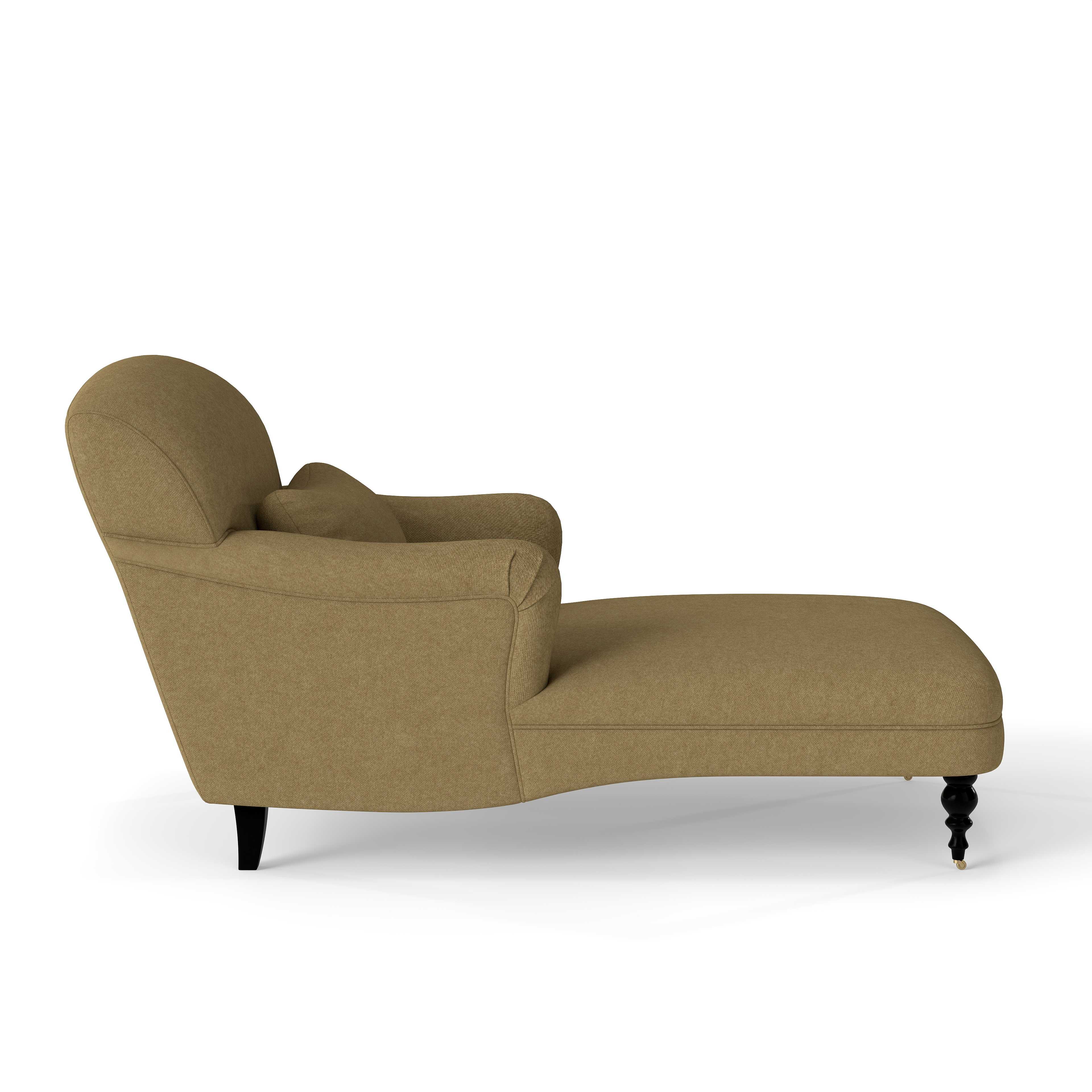 retro chaise longue solid wood