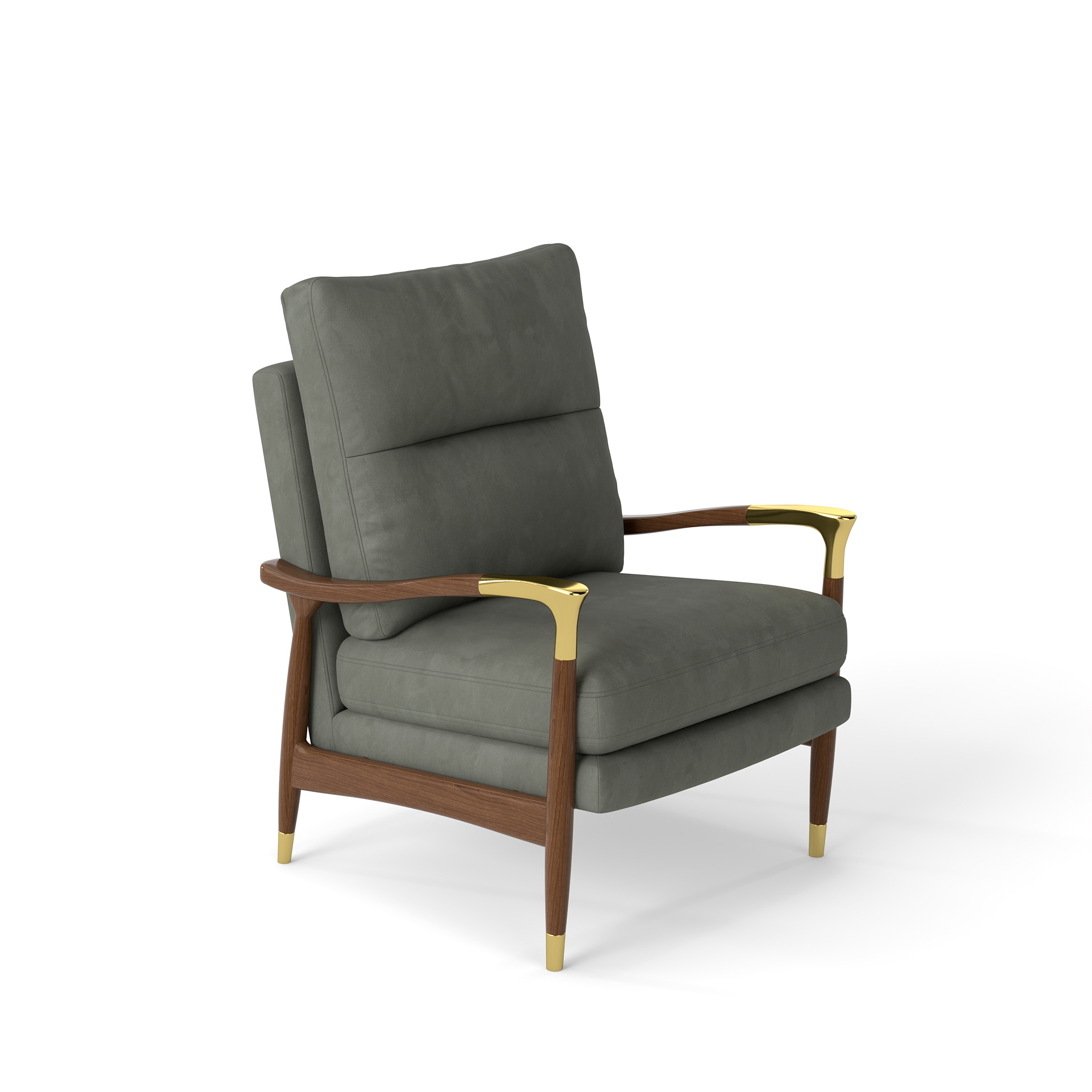 olive velvet chair