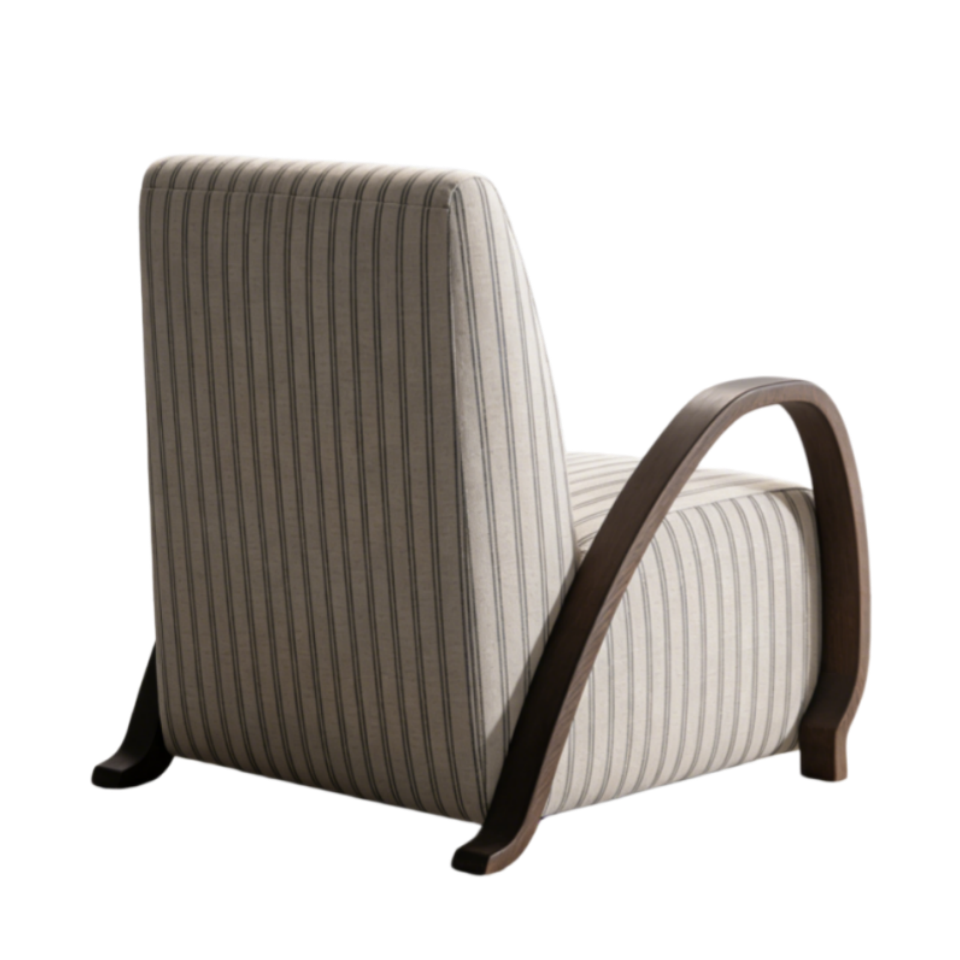 Solid ash wood armchair