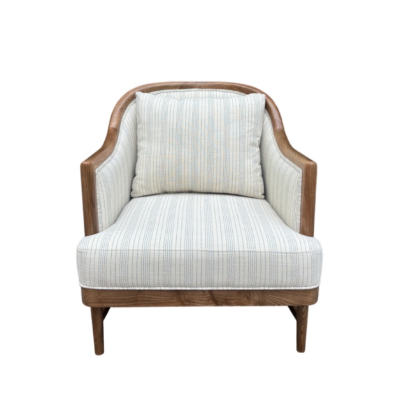 solid wood frame chair