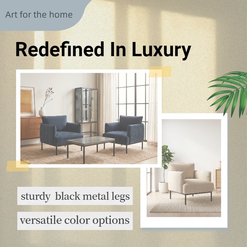  Comfortable single sofa chair