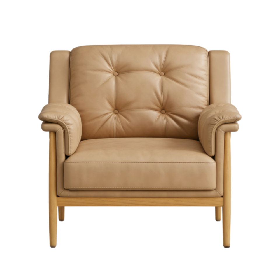 Leather Accent Chair 