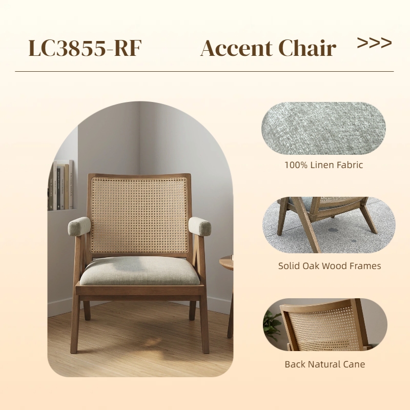 mid-century cane chair