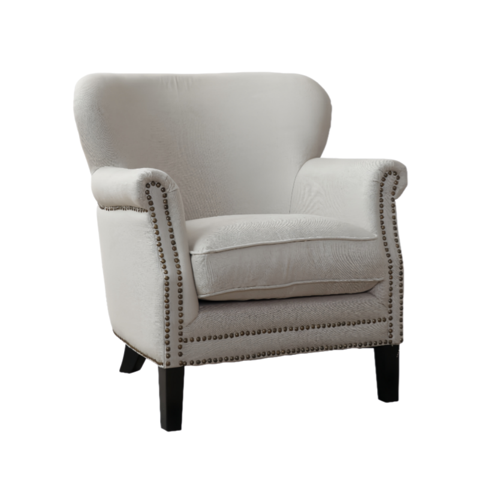  brass stud armchair