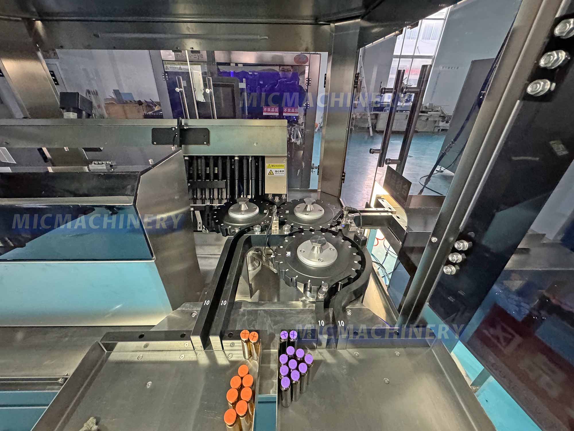 Vision Inspection Equipment Bottle receiving station