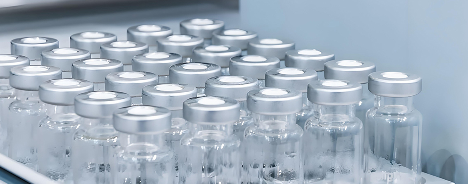 vial in a sterile environment