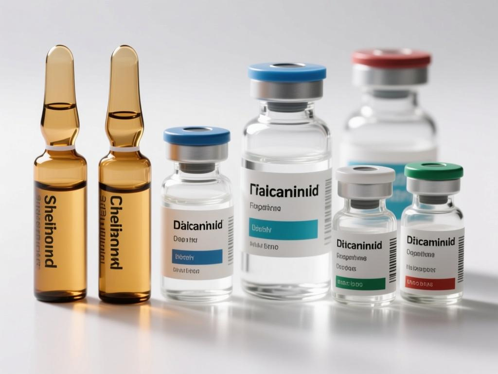 Various medical bottles