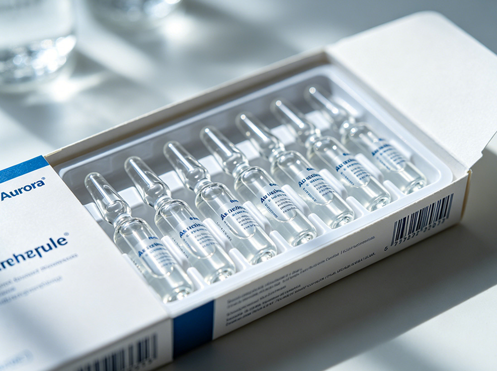 Pharmaceutical glass ampoules pack