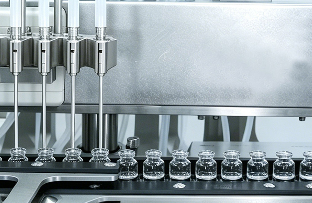 Precision vial filling heads